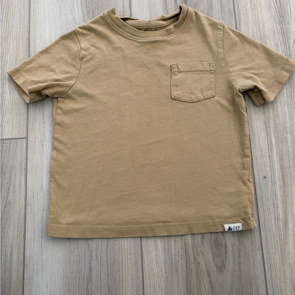 GAP Kids Light Yellow Polo with Bear Embroidery - Picture 2 of 6